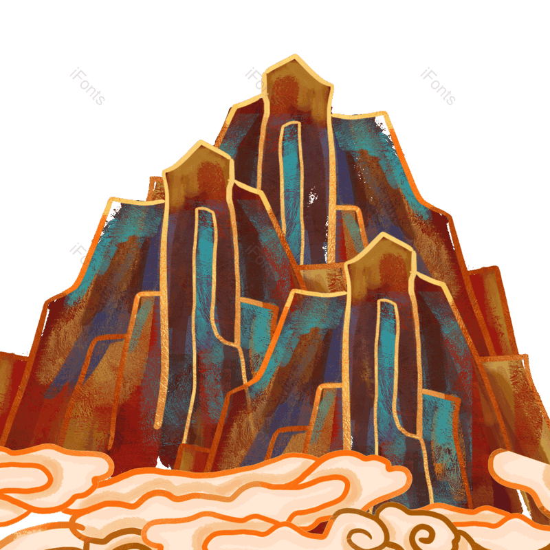 中国图片,中国风装饰元素,中国风素材PNG,山水免抠素材